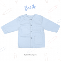 Tablier d'école "Basile" bleu ciel